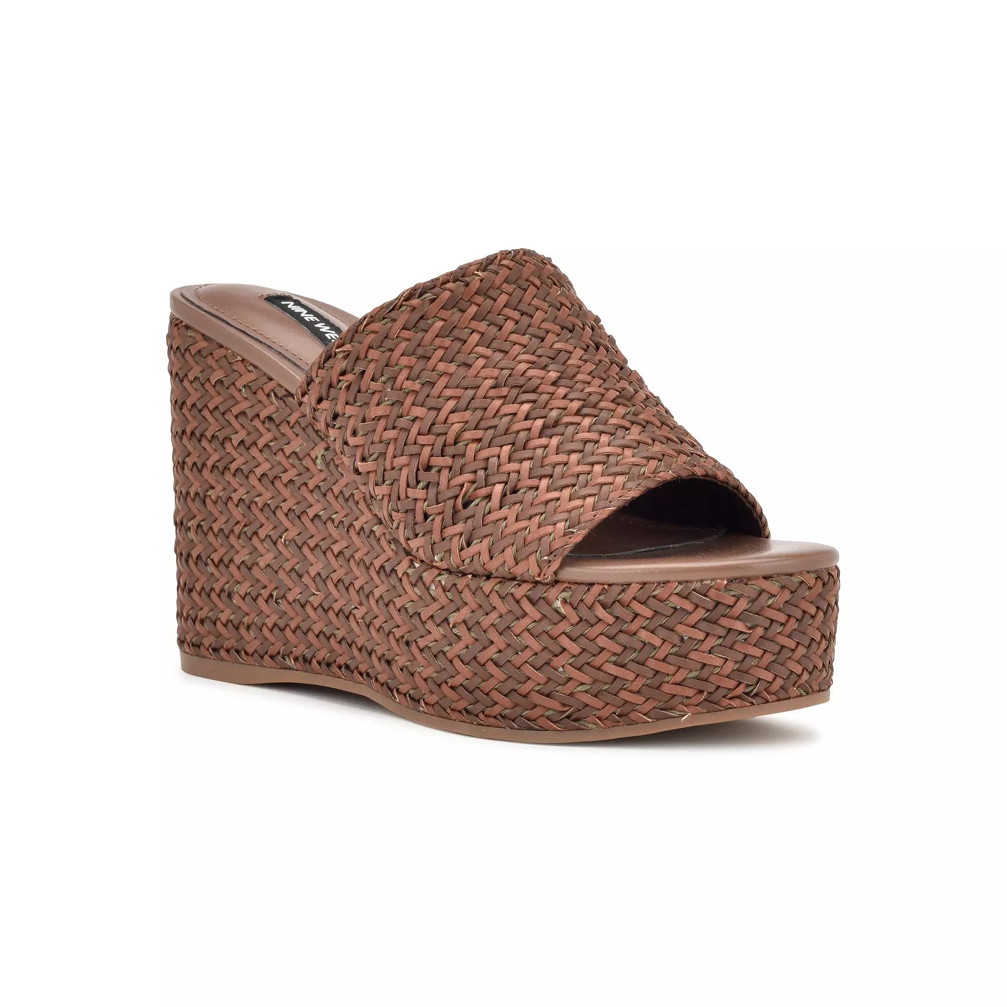 Nine West Everie Women's Woven Wedge Sandals,  Product Image