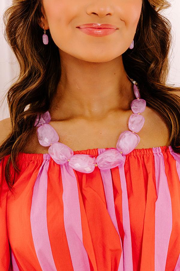 Kind Gesture Necklace in Lavender Product Image