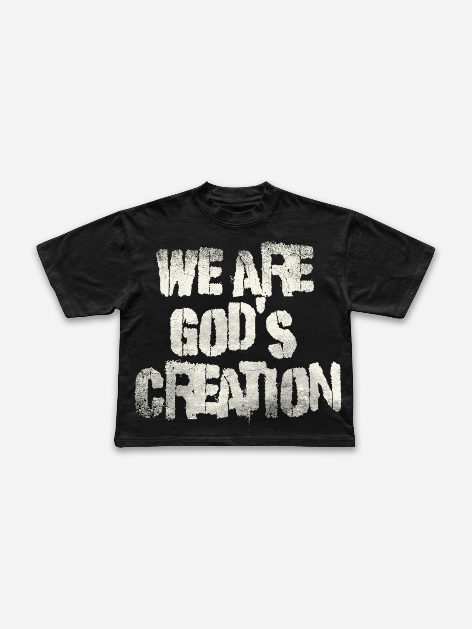 We Are God's Creatures Cropped T-shirt Product Image