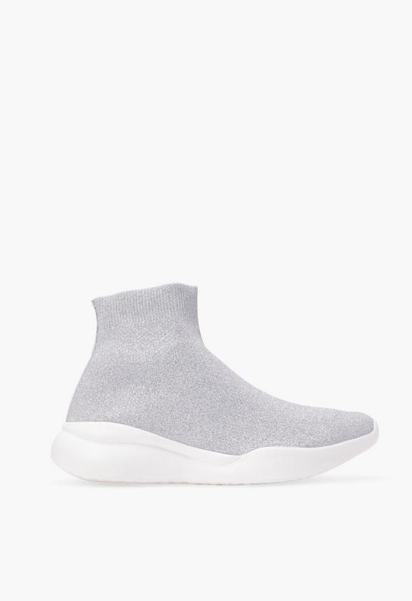 JustFab Margaux Platform Loafer Pump Womens Black/ White Size 8.5 Product Image