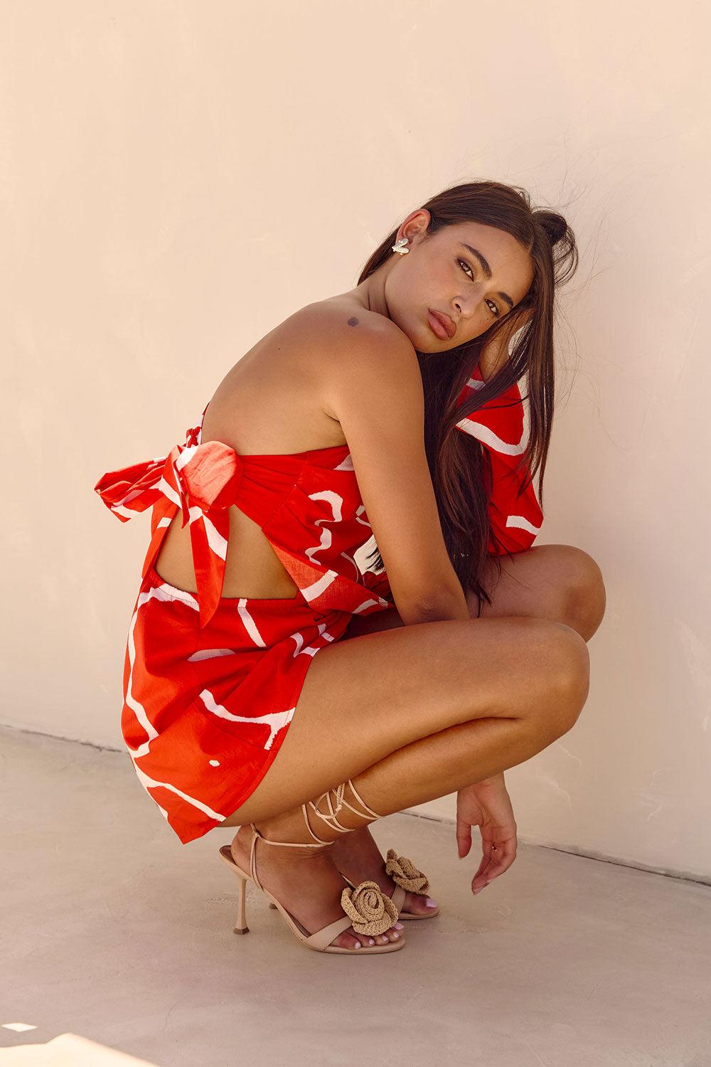 Ari Dress - Evoke Red Product Image