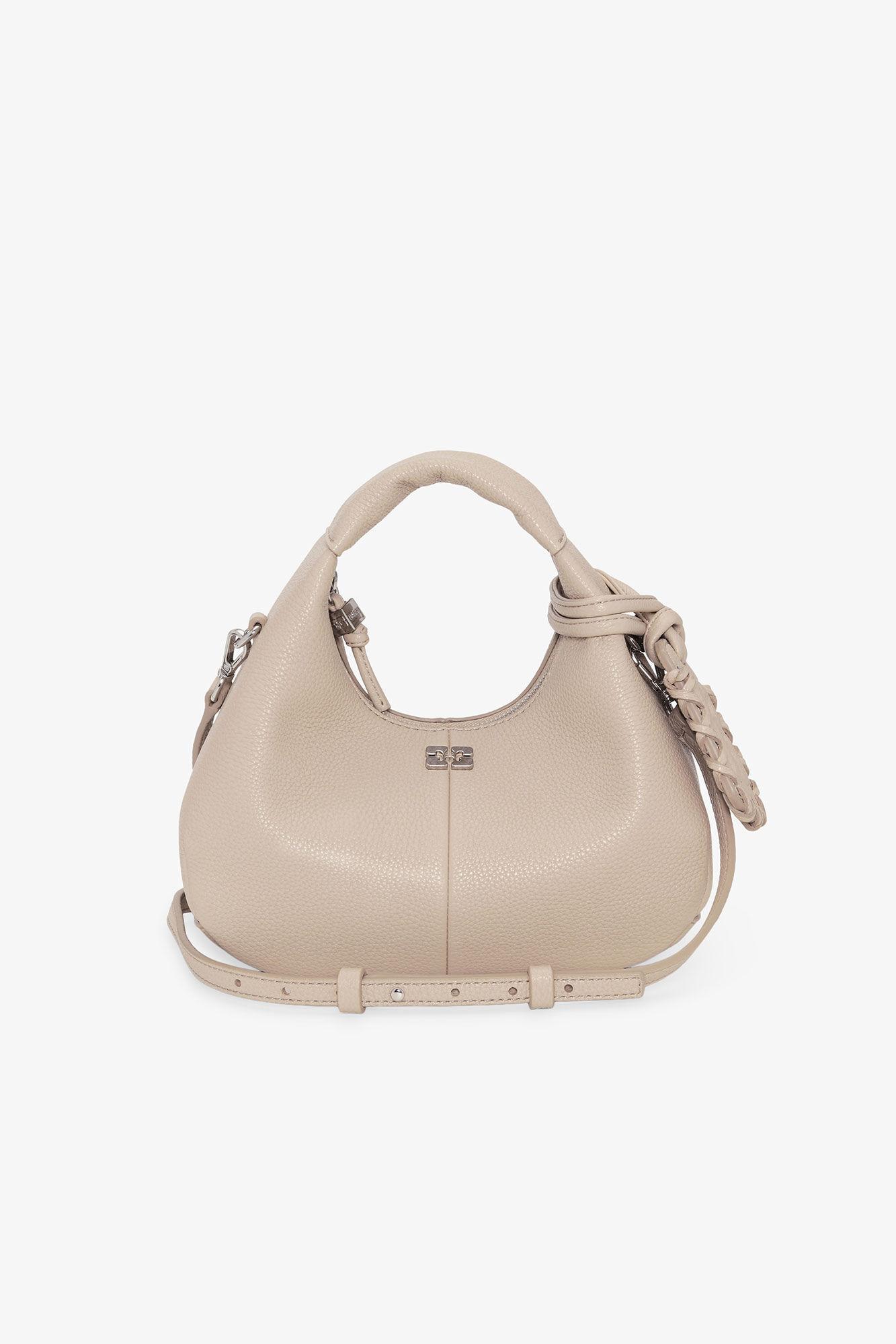 Light Grey Mini Hobo Bag Product Image