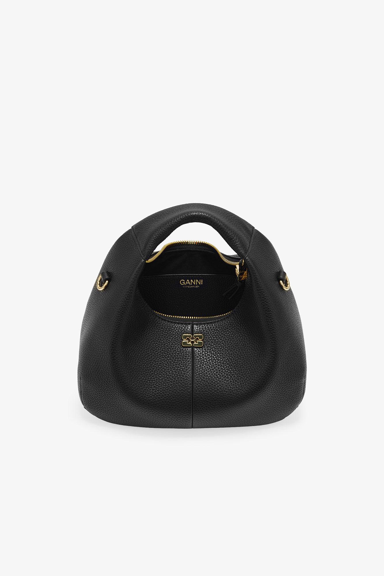 Black Mini Hobo Bag Product Image