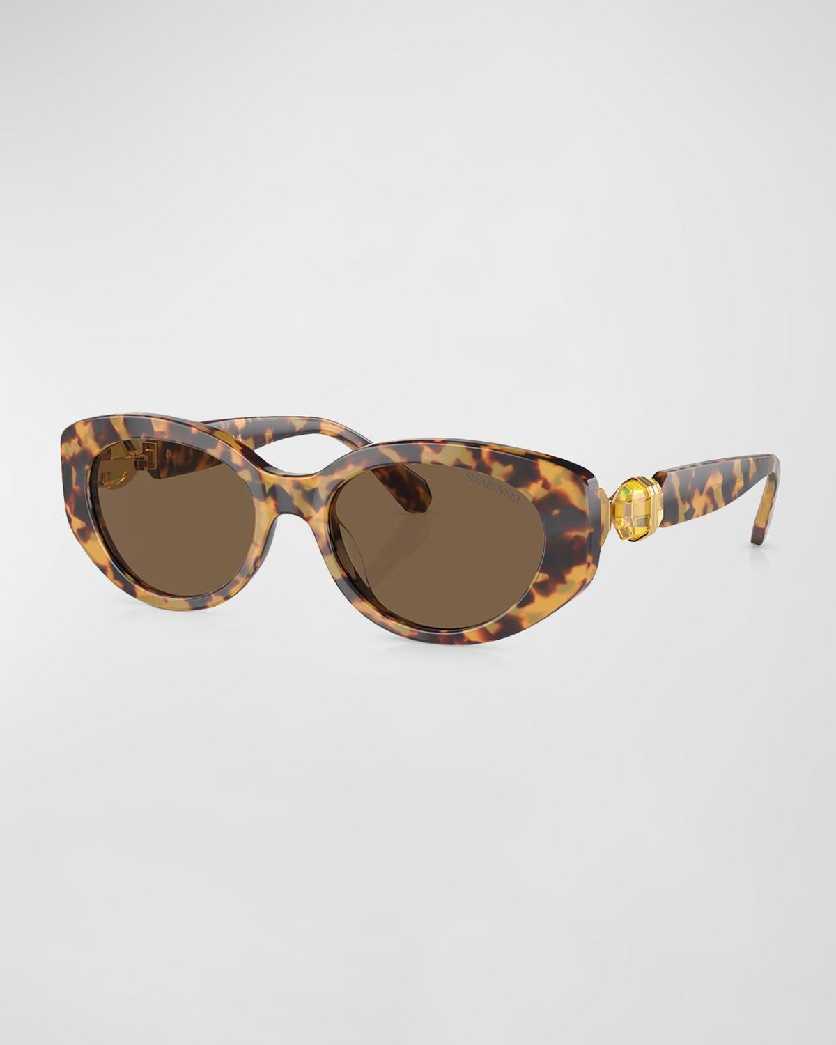 Swarovski Womens SK6002 53mm Oval Sunglasses Product Image