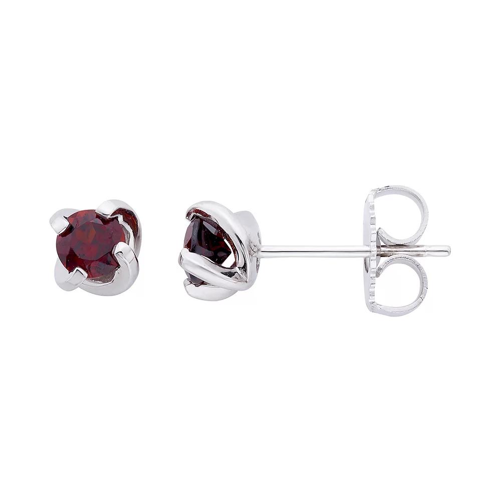 Boston Bay Diamonds Sterling Silver Birthstone Swirl Earrings, Women's, Purple Product Image