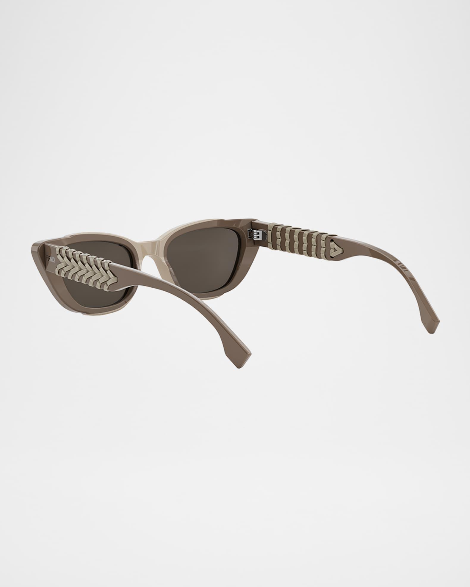MU 11ZSF Acetate Rectangular Sunglasses Product Image