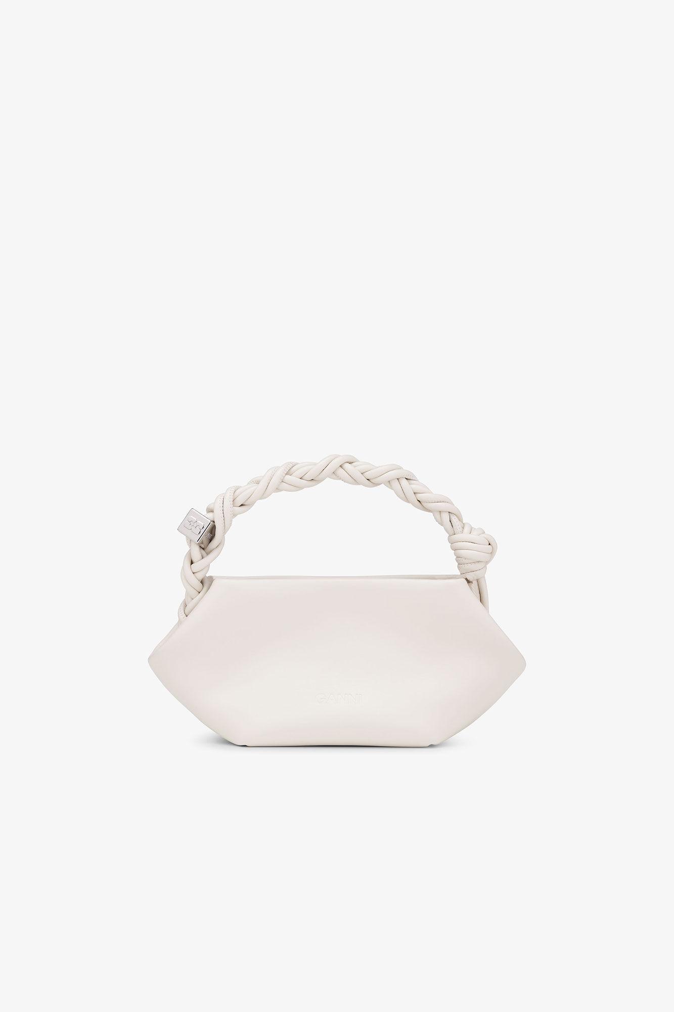 Ivory Mini GANNI Lace-Up Bou Bag Product Image