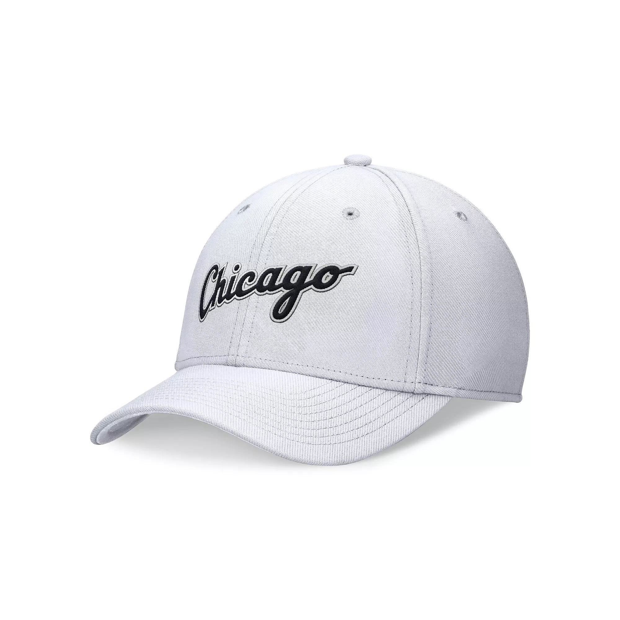 Men's Nike White Chicago White Sox Evergreen Performance Flex Hat,  Product Image