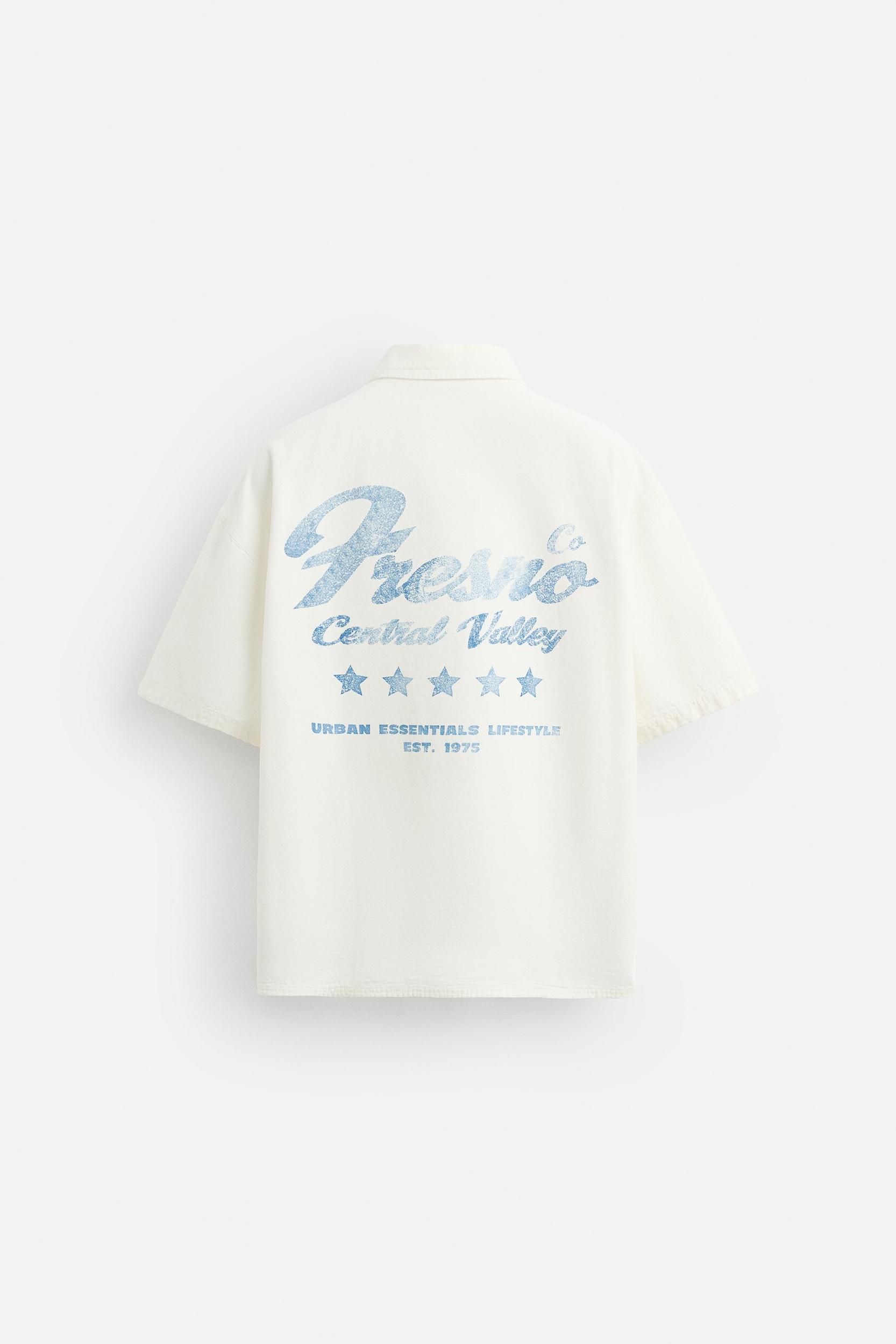 CONTRAST EMBROIDERY SHIRT Product Image