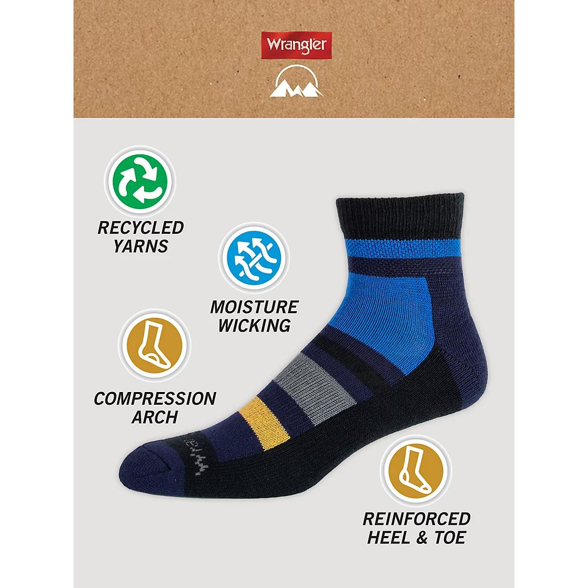 Men's Outdoor Ankle Socks (3-Pack) in Navy/Black Product Image