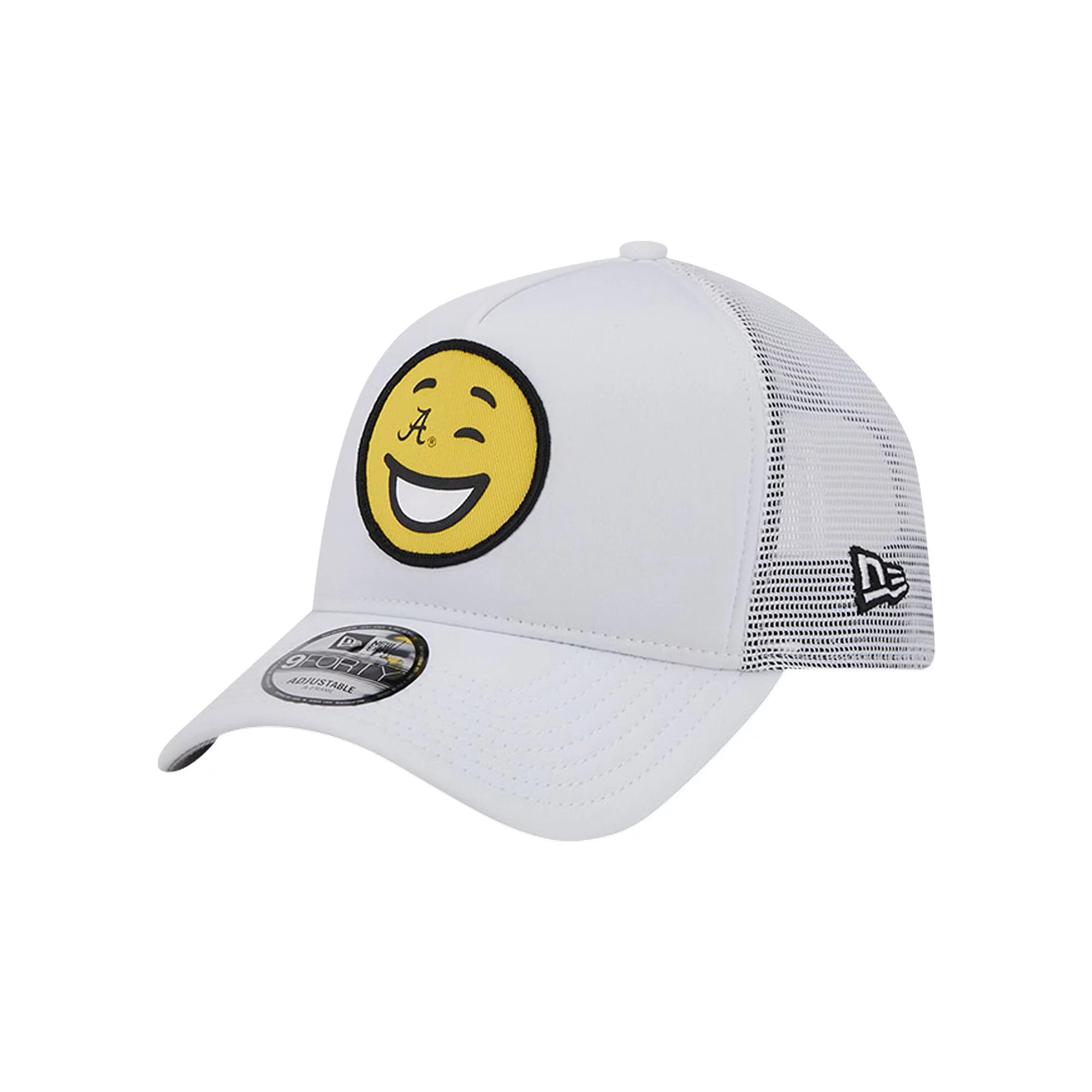 Men's New Era White Alabama Crimson Tide Wink Foam Trucker Adjustable Hat Product Image