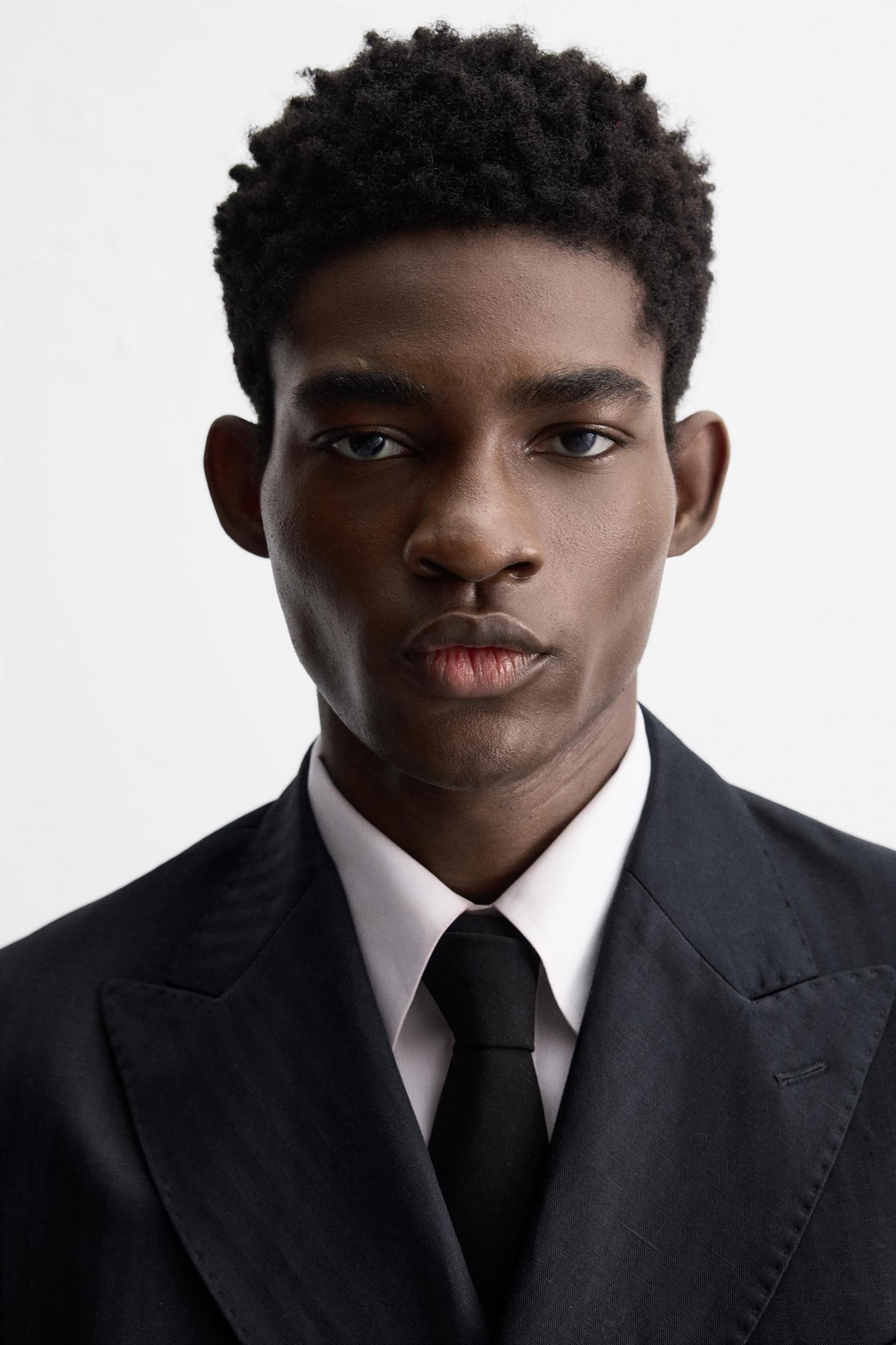 LINEN - COTTON HERRINGBONE SUIT BLAZER Product Image