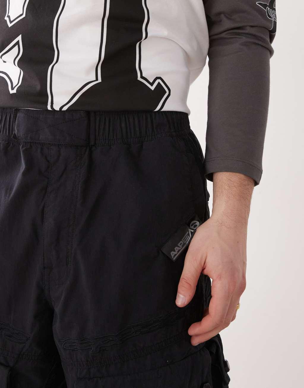 AAPE By A Bathing Ape cargo pants in black Product Image