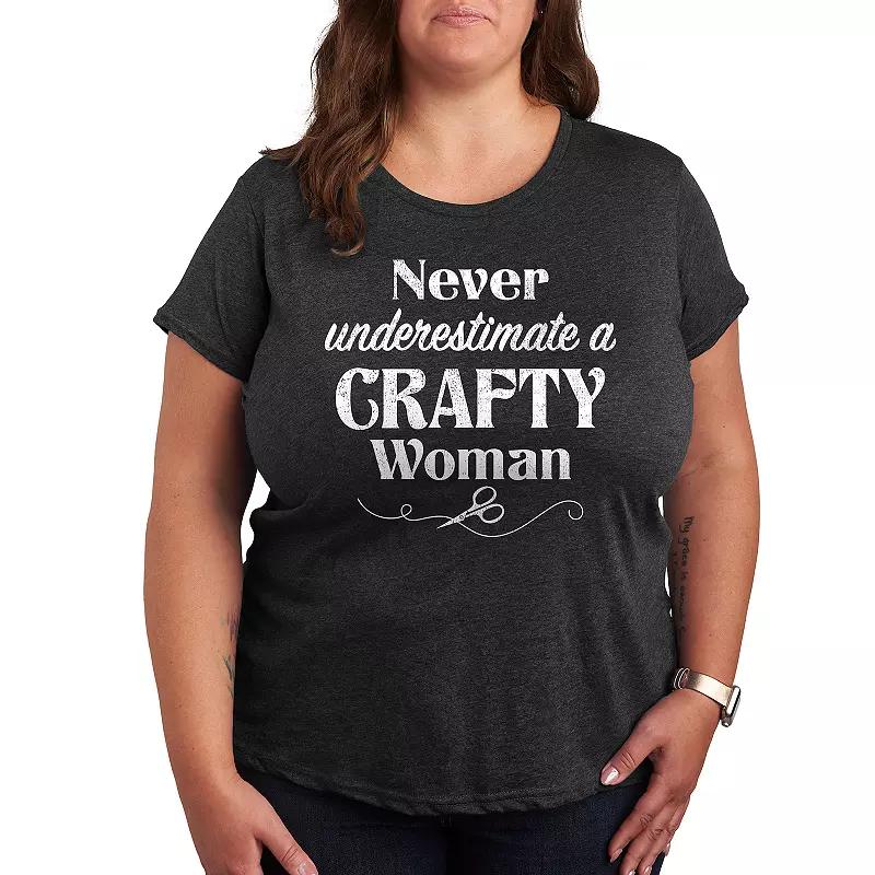 Plus A Crafty Woman Graphic Tee, Women's,  Product Image