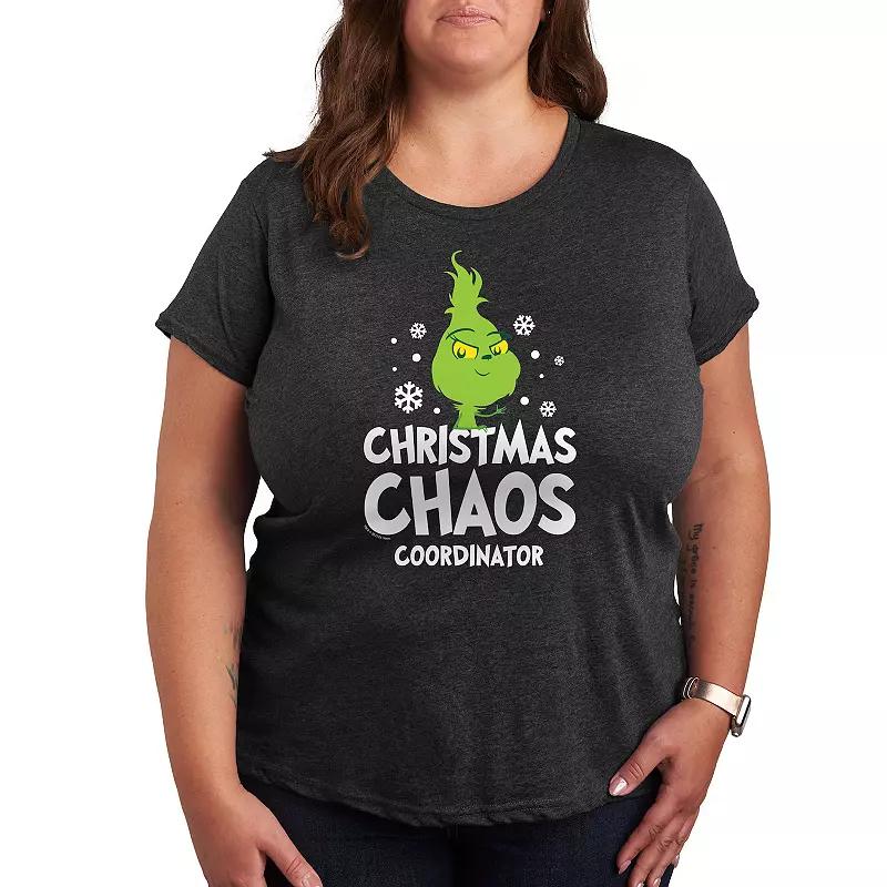 Plus Dr. Seuss Little Grinch Chaos Coordinator Graphic Tee, Women's,  Product Image
