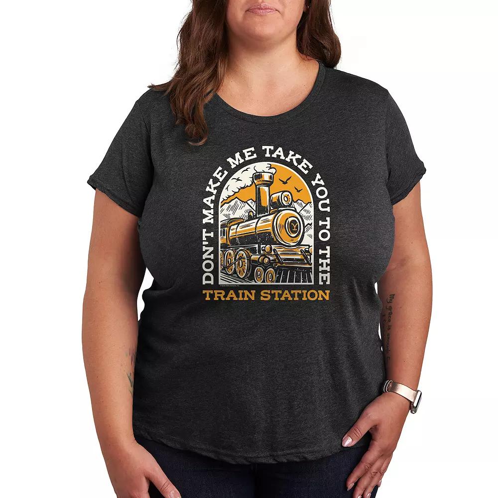 Plus Yellowstone Don't Make Me Graphic Tee, Women's,  Product Image