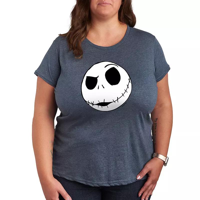 Disney's Nightmare Before Christmas Plus Jack Face Graphic Tee, Women's,  Product Image