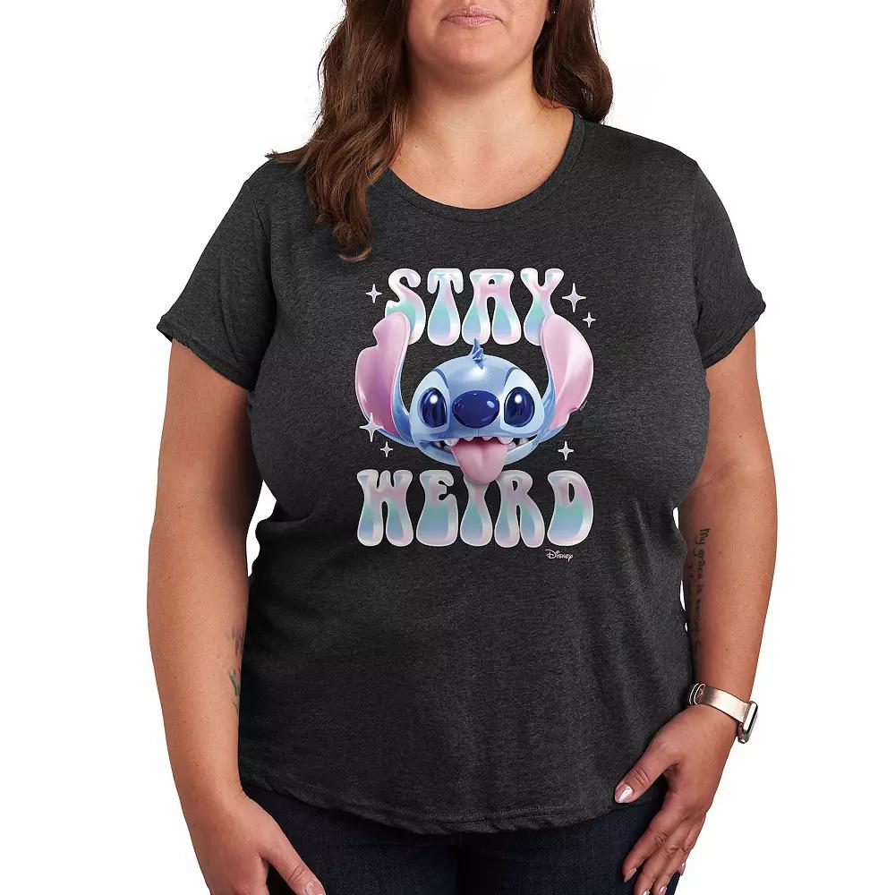 Disney's Lilo & Stitch Plus Stay Weird Graphic Tee, Women's,  Product Image