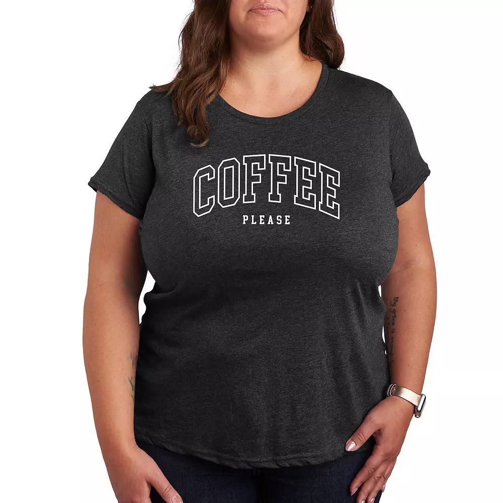 Plus Coffee Please Graphic Tee, Women's,  Product Image