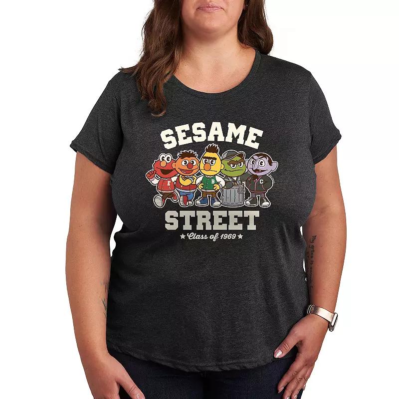 Plus Sesame Street Collegiate Graphic Tee, Women's,  Product Image