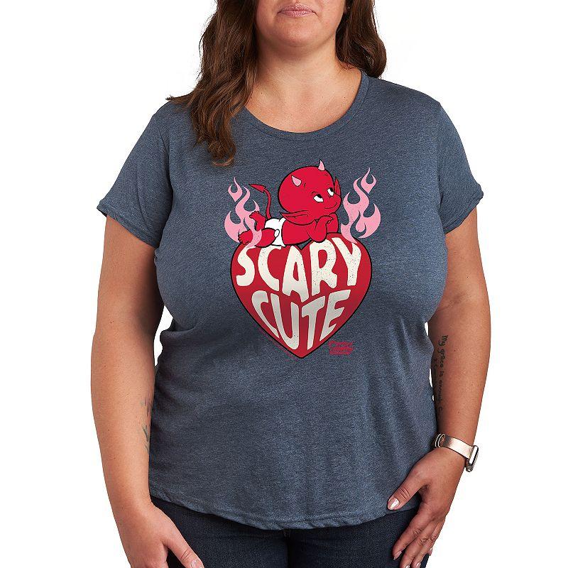 Plus Hot Stuff Scary Cute Graphic Tee, Women's,  Product Image