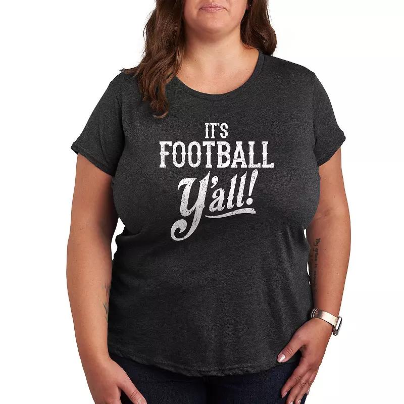 Women's It's Football Y'all Graphic Tee, Girl's,  Product Image