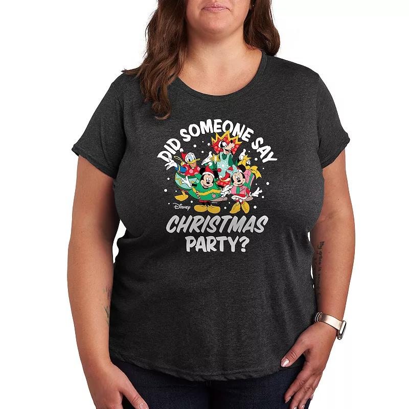Disney's Mickey Mouse & Friends Plus Christmas Party Graphic Tee, Women's,  Product Image
