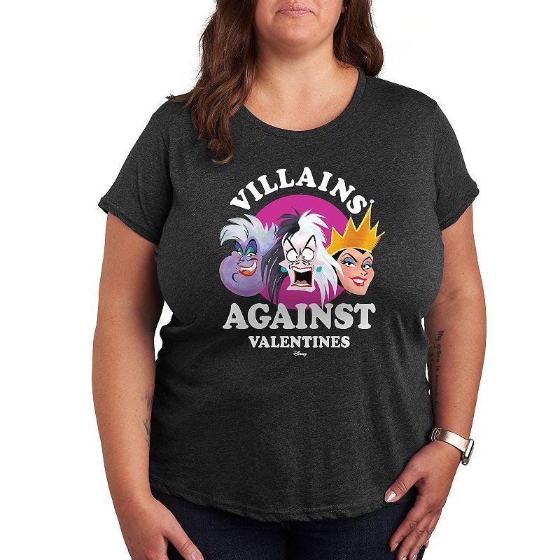 Disney's Villains Against V Day Plus Graphic Tee, Women's,  Product Image