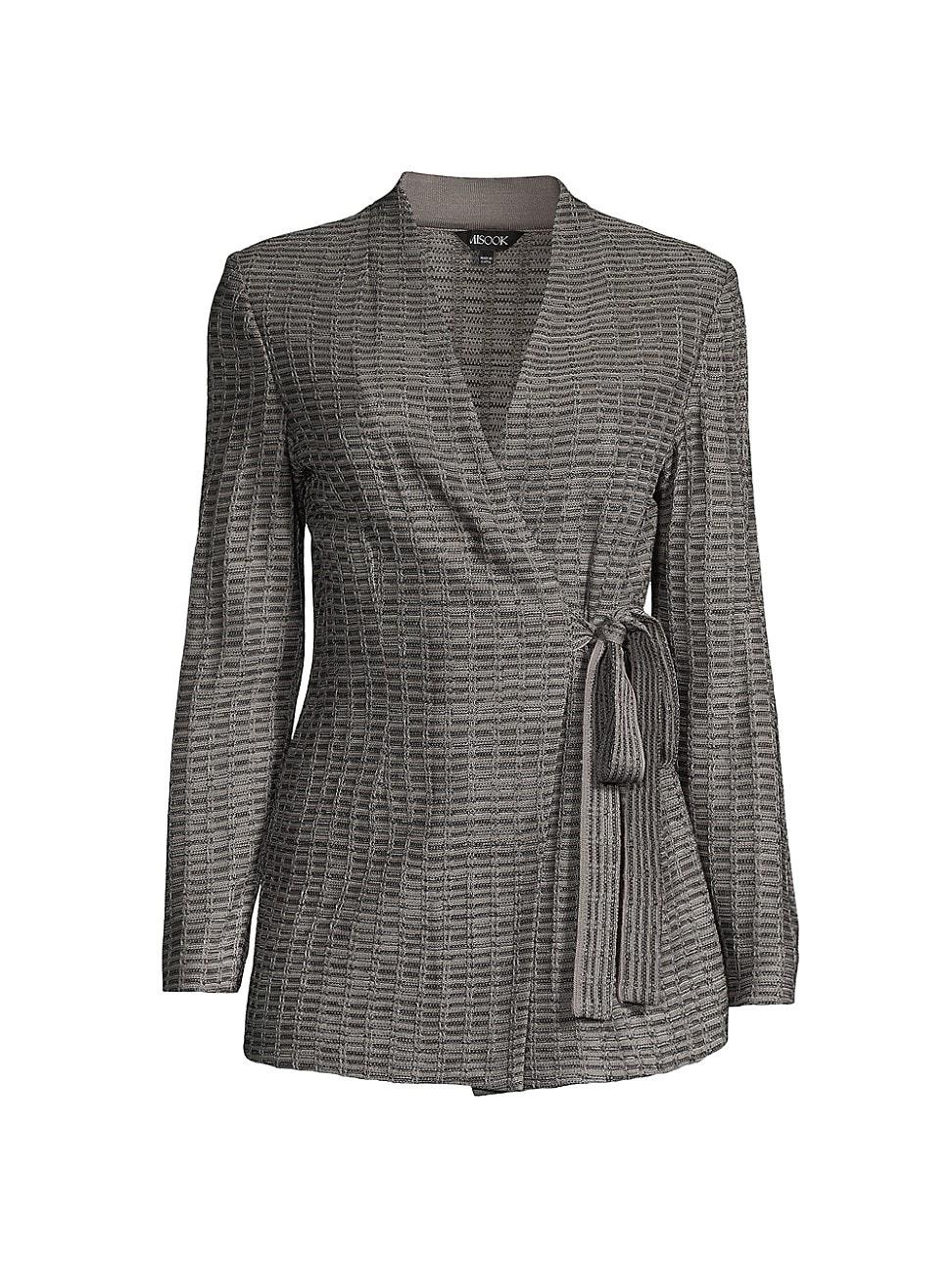 Womens Tweed Wrap Blazer Product Image