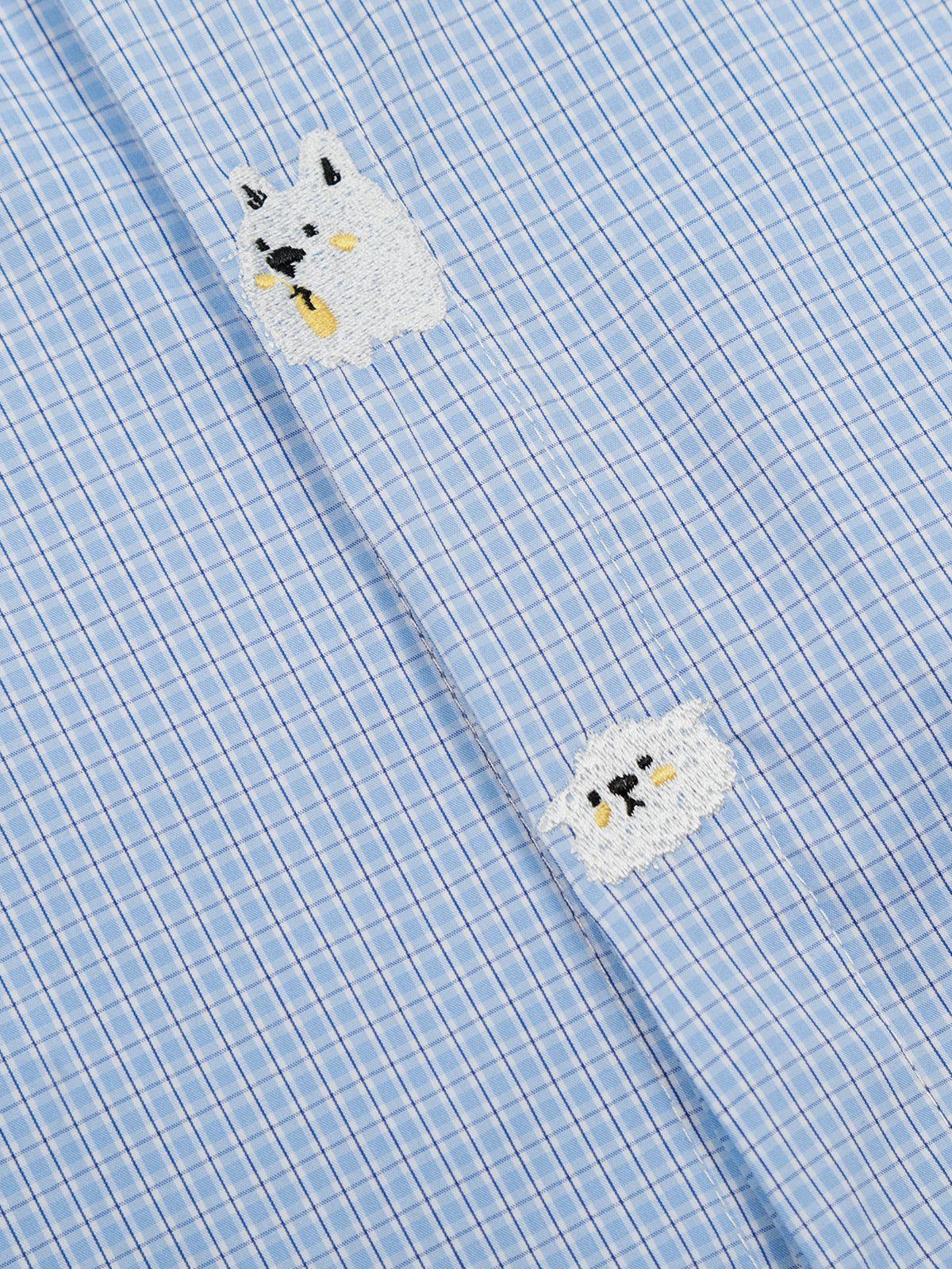 Aelfric Eden Pubby Embroidery Plaid Shirt Product Image