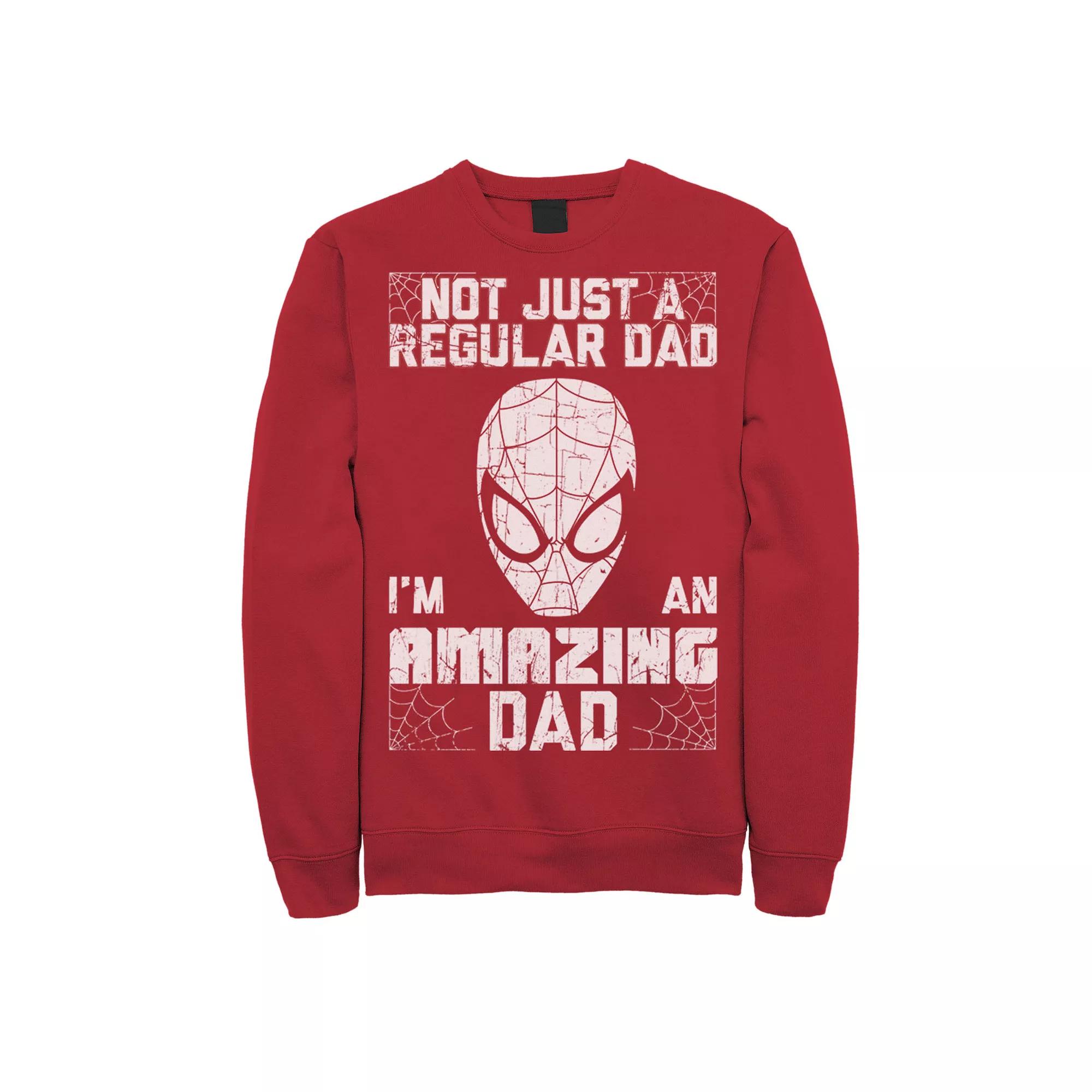 Men's Marvel Spider-Man Father's Day Not Regular Sweatshirt,  Product Image