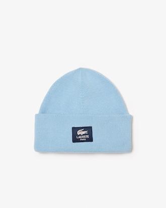 Ribbed Cotton Badge Beanie Product Image