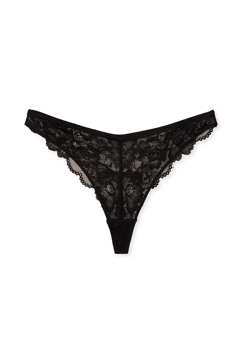 High Cut Lace Thong Product Image
