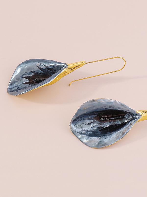 Flower Shape Drop Earrings Earrings Accessories Product Image