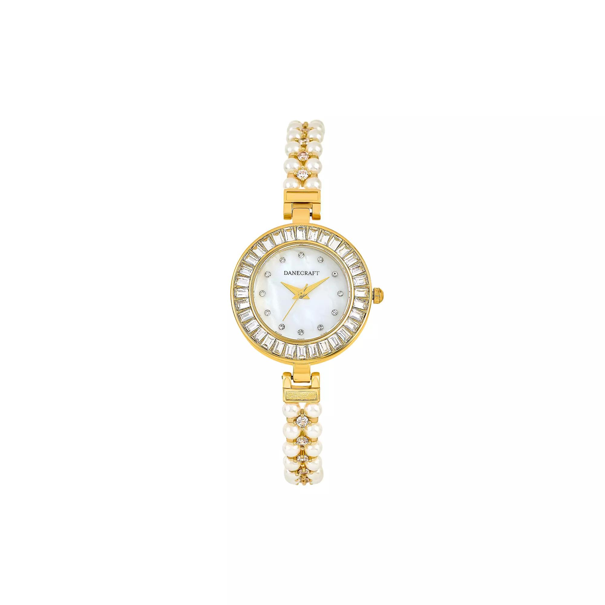 Danecraft Women's Gold Plated Round Watch, Size: 20MM, Silver Tone Product Image