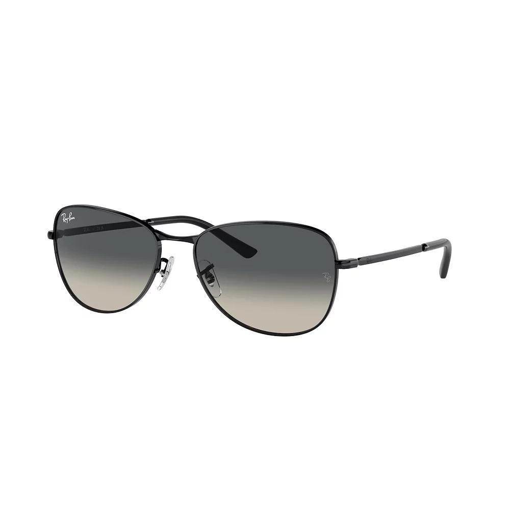 Men's Ray-Ban RB3733 59mm Gradient Rectangle Sunglasses, Black Product Image
