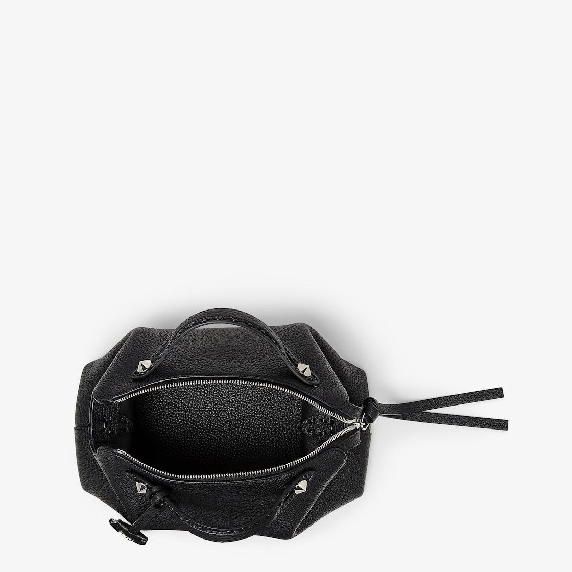 By The Way Selleria MediumBlack Selleria bag with 192 hand-sewn topstitches Product Image