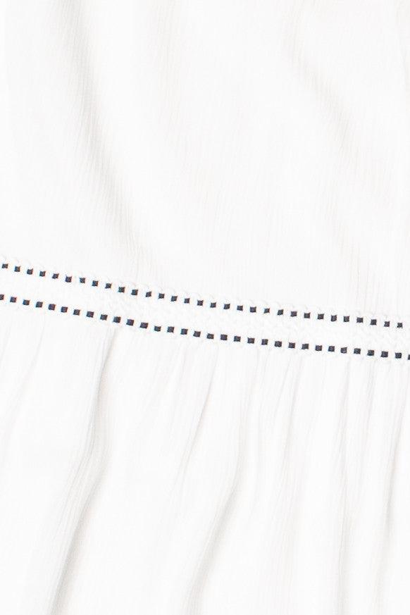 Embroidered Detail Gauze Tiered Maxi Dress Product Image