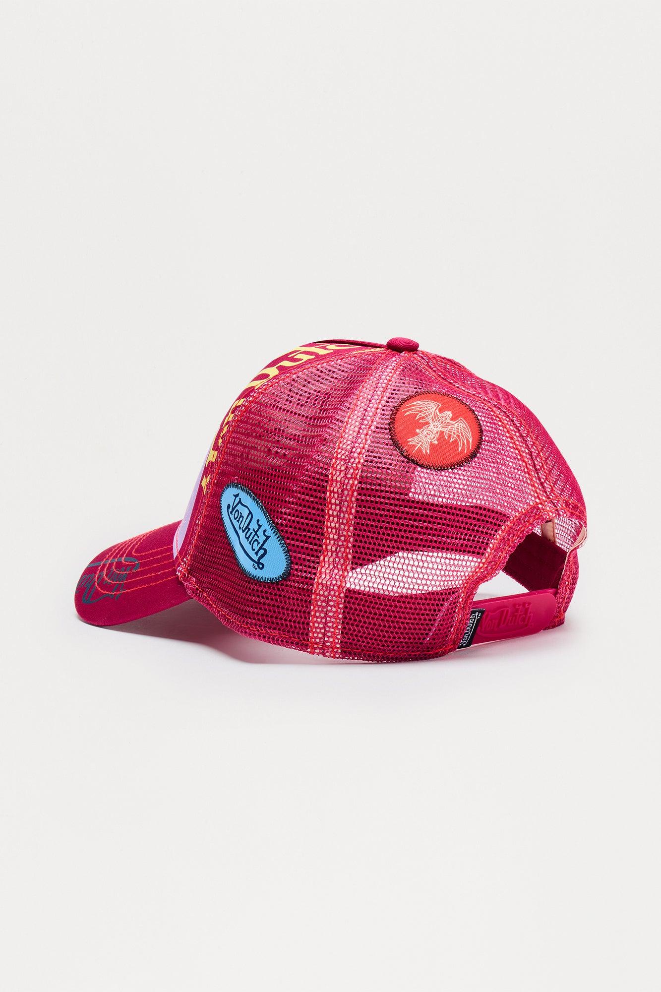 Von Dutch Magenta Montage Trucker Hat - Magenta/combo Female Product Image