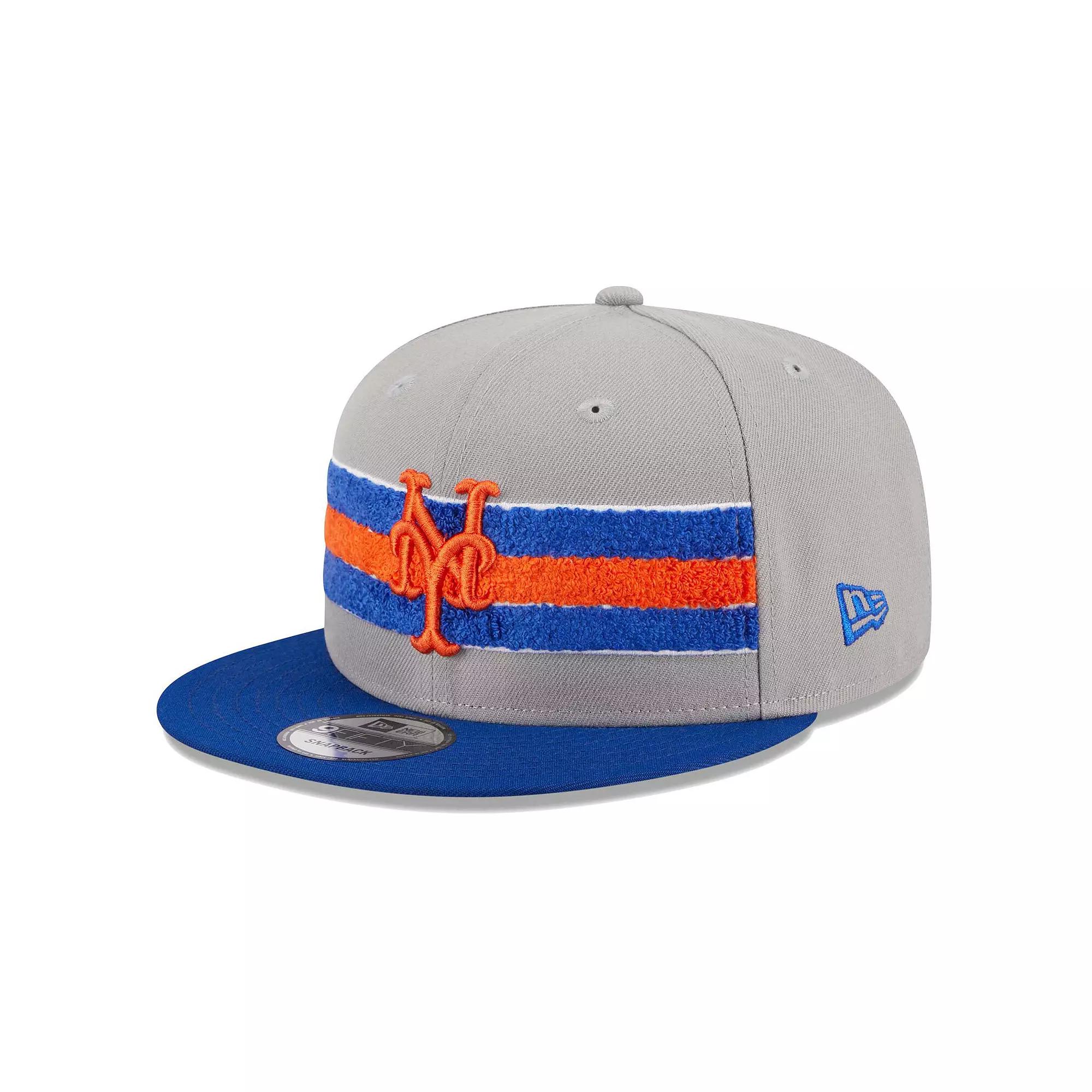 Men's New Era Gray/Royal New York Mets Band 9FIFTY Snapback Hat, Grey Product Image