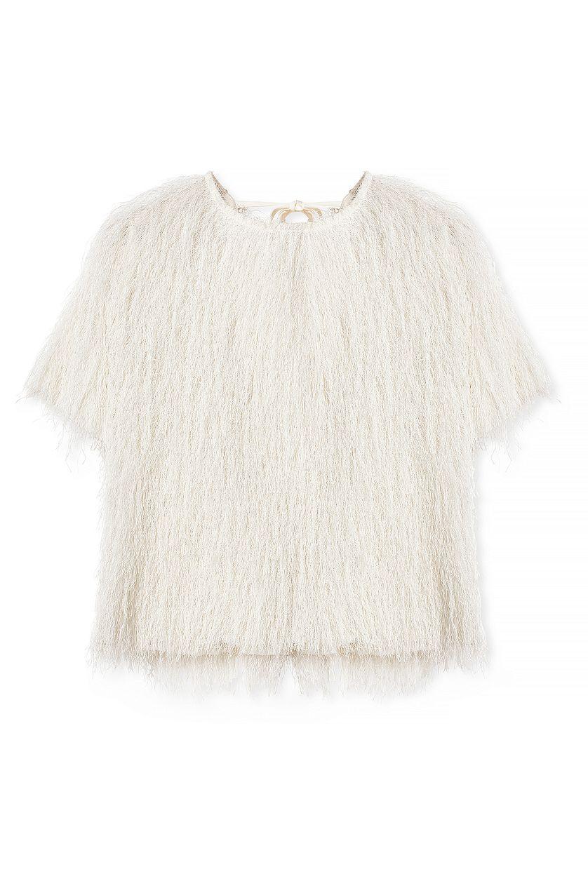 Short Sleeve Fringe Top Product Image