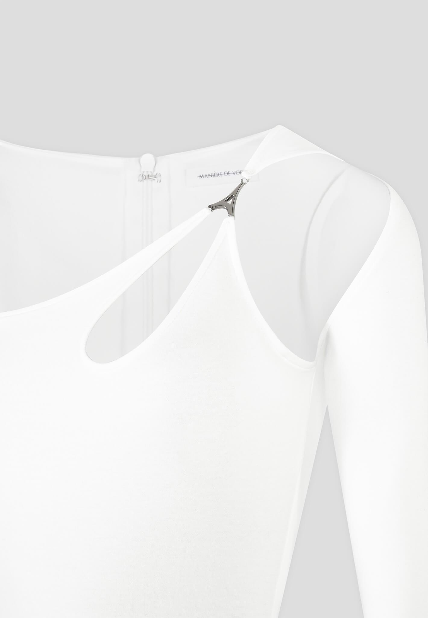 Eiffel Chain Detail Jumpsuit - Off White Female Product Image