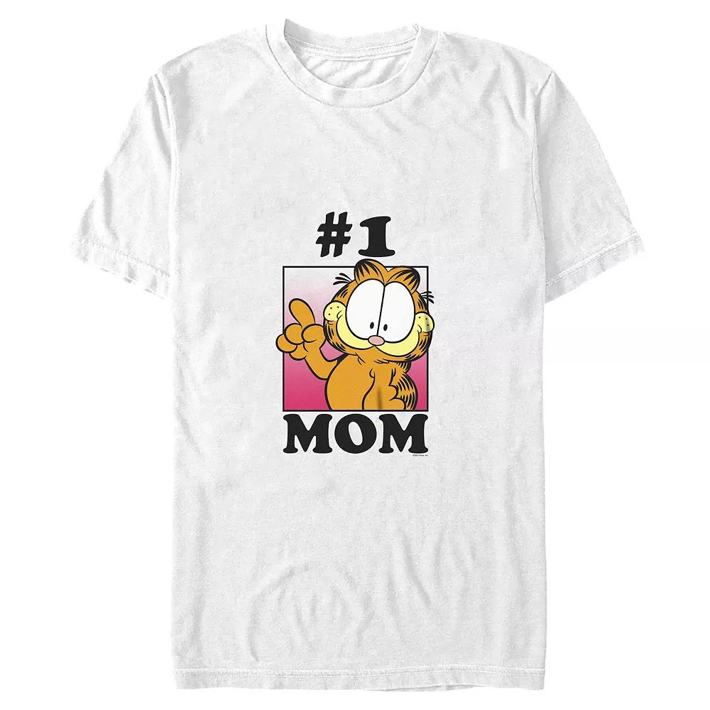Women's Garfield Mother's Day Number One Mom Boyfriend Graphic Tee, Girl's,  Product Image