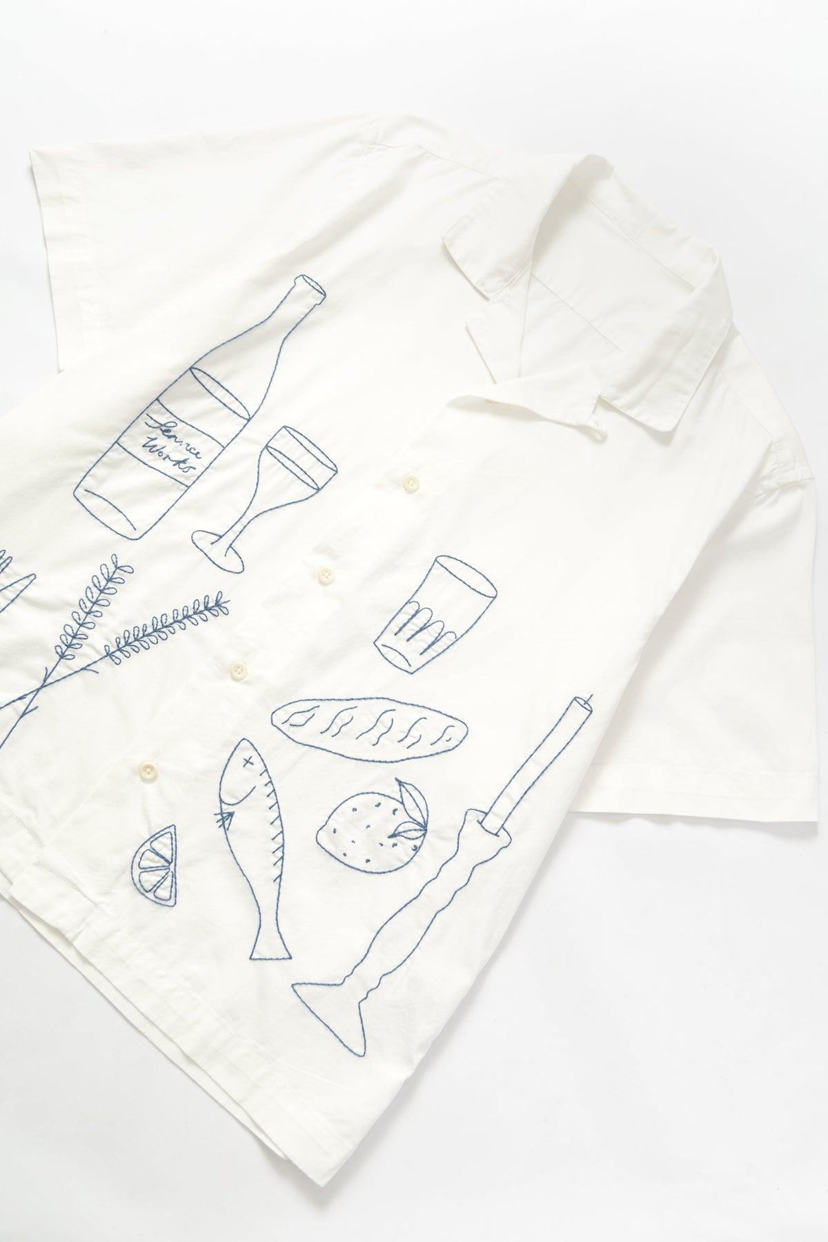 Service Works - Light Twill Picnic Short Sleeve Shirt - Off White Product Image