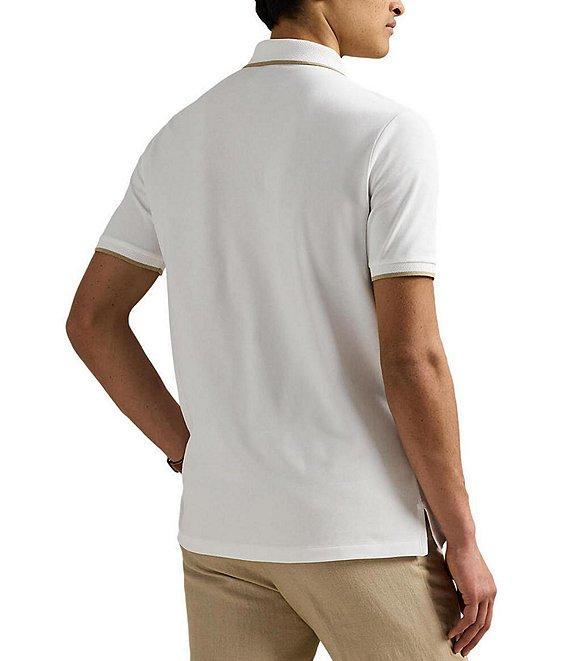 Polo Ralph Lauren Classic Fit Stretch Mesh Zip Short Sleeve Polo Shirt Product Image