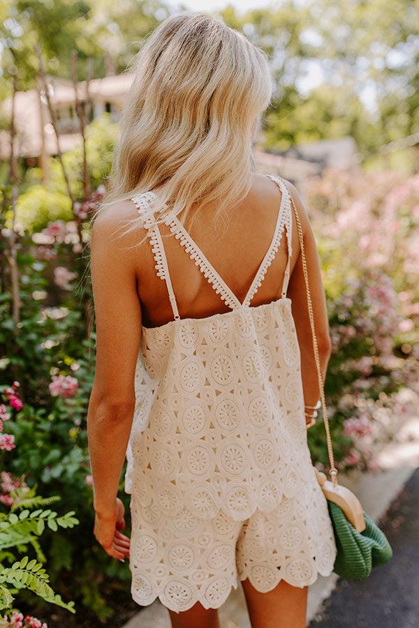 Under The Tucson Sun Crochet Top in Ivory Product Image