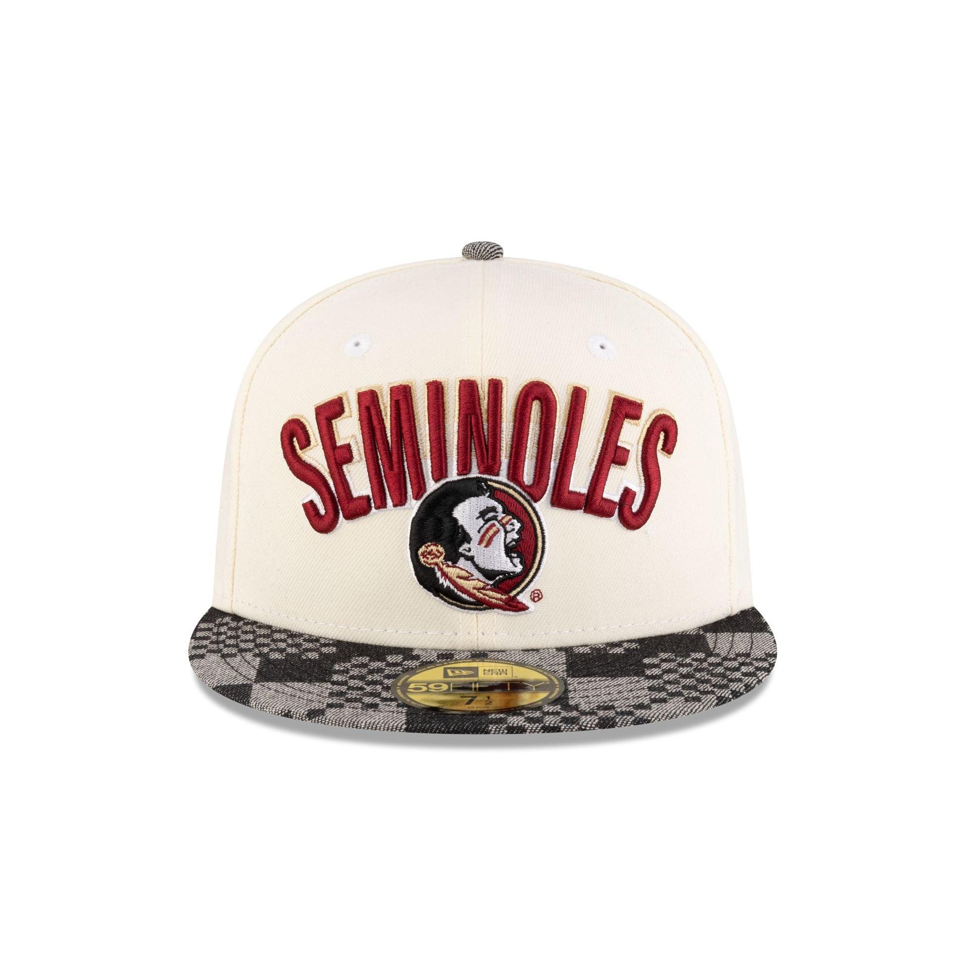 Florida State Seminoles Chrome Black Denim 59FIFTY Fitted Hat Male Product Image