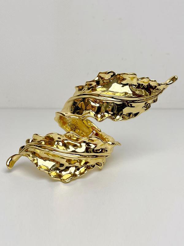 Geometric Pleated Shiny Solid Color Bracelet Accessories Product Image