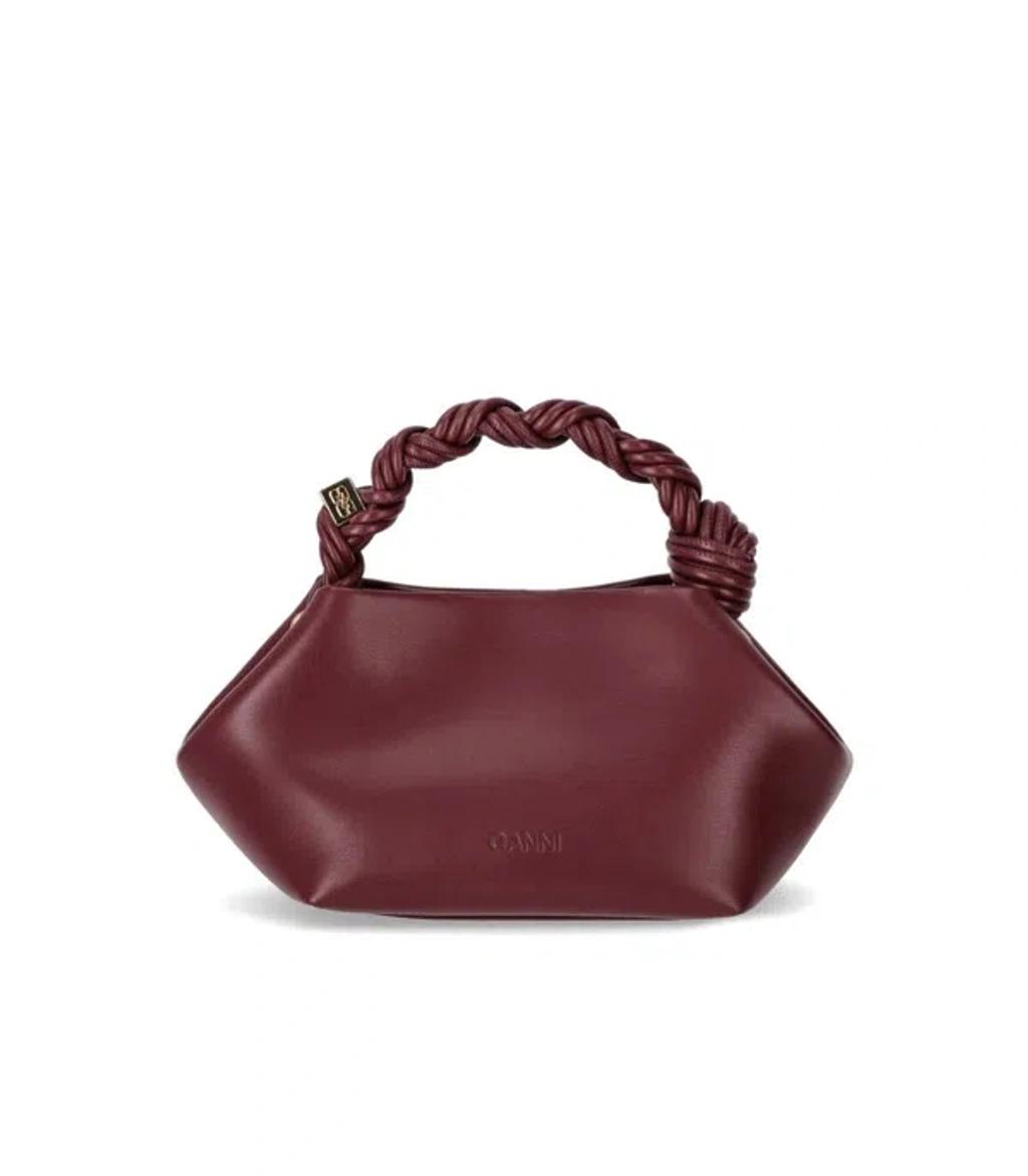 GANNI Bordeaux Mini Bou Handbag In Red Product Image
