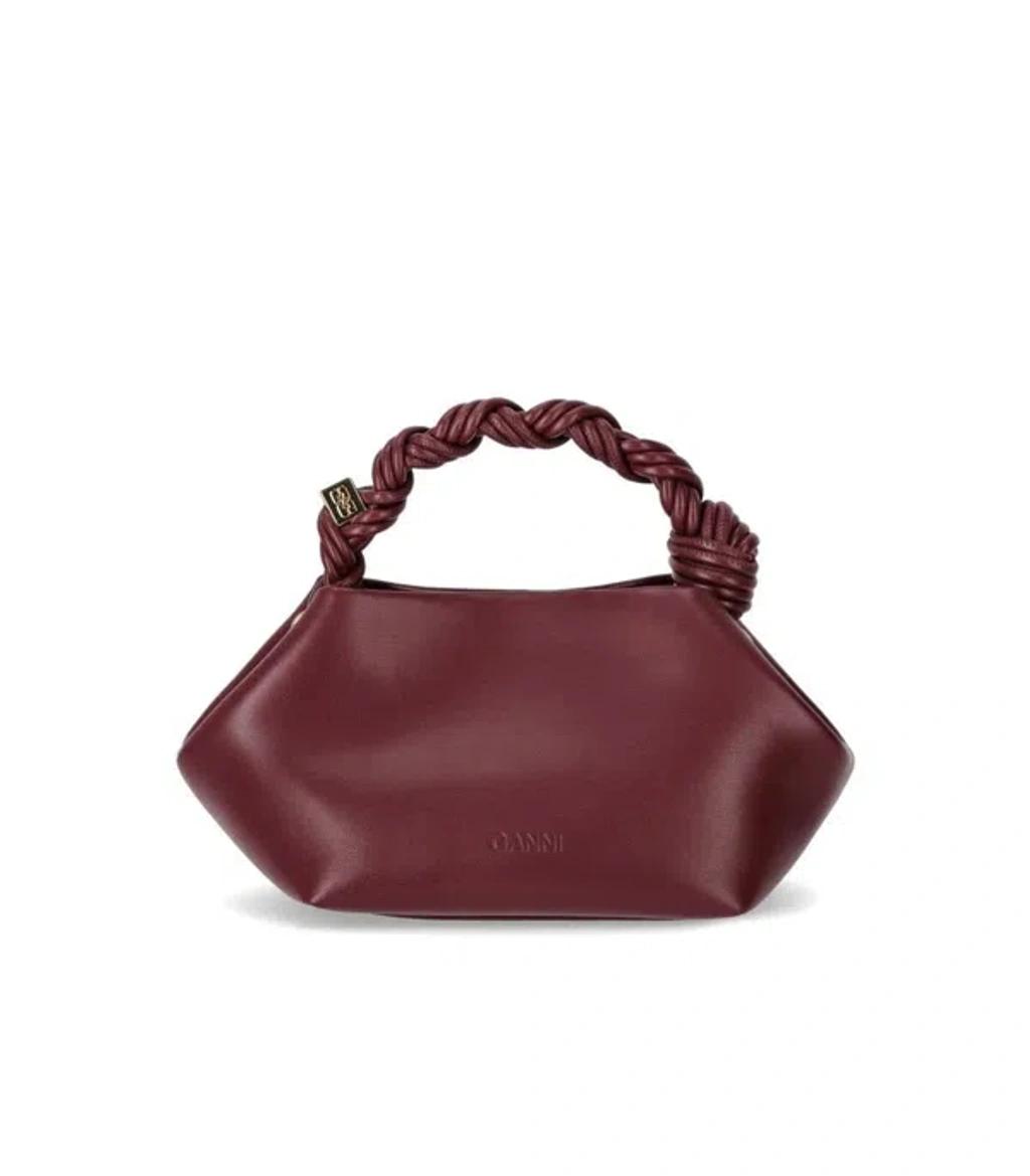 GANNI Bordeaux Mini Bou Handbag In Red Product Image